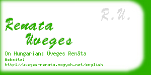 renata uveges business card